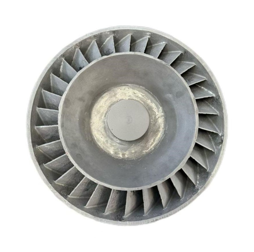 Titanium alloy casting double-blade impeller