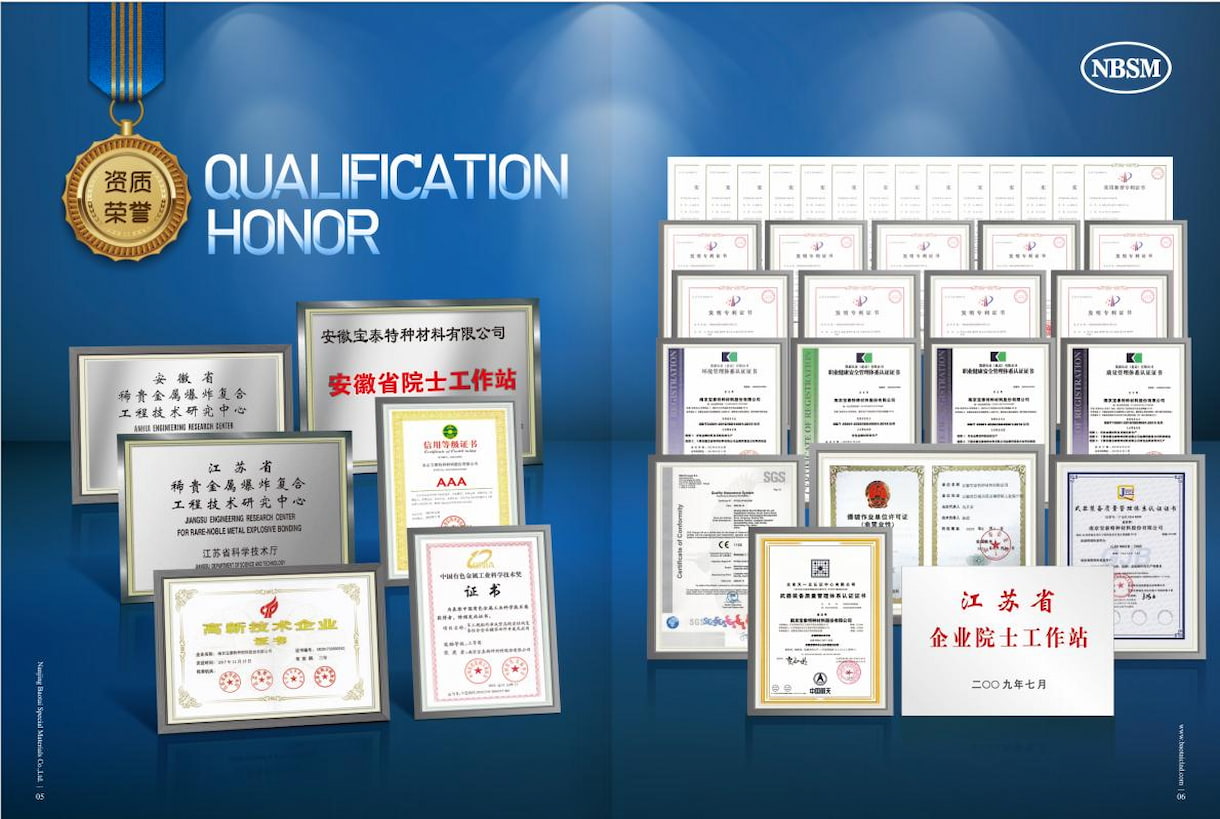 certificates of titanium